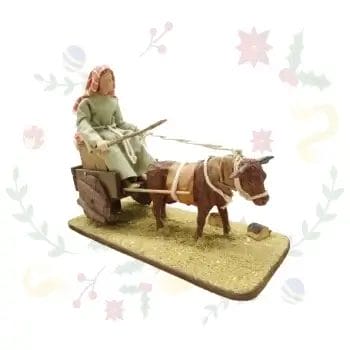Figura con Movimiento Carretilla Buey