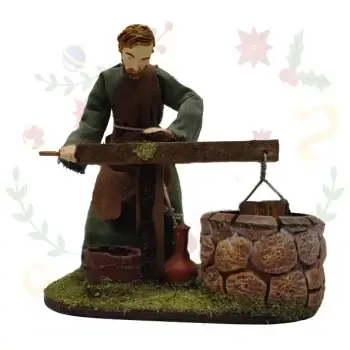 Figura con Movimiento Hombre en Pozo