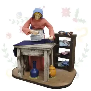 Figura con Movimiento Mujer Planchando