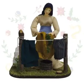Figura con Movimiento Mujer Tendera Ropa