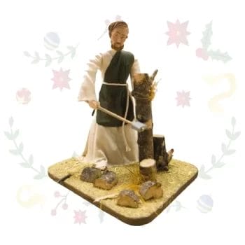 Figura con Movimiento Leñador con Hacha