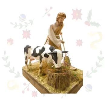 Figura con Movimiento Pastor Vaca